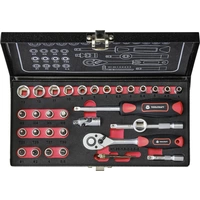 TOOLCRAFT Steckschlüsselsatz metrisch 1/4" (6.3 mm) 36teilig 826363 TOOLCRAFT Steckschlüsselsatz metrisch 1/4" (6.3 mm) 36teilig 826363