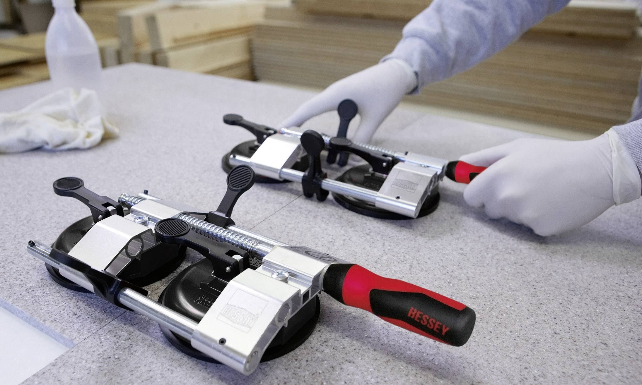 Plattenspanner PS55 Bessey PS55 Spann-Weite (max.):55 mm Produktabmessung, Länge: 361 mm
