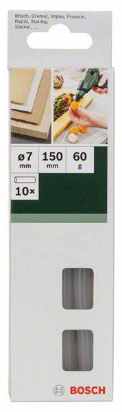 Bosch Accessories 2609256A04 Heißklebesticks 7mm 150mm Transparent 60g 10St.