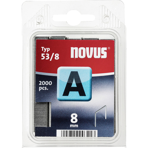 Agrafes à fil fin - type 53 Dimensions (L x l) 8 mm x 11.3 mm 2000 pc(s) Novus A53/8SH