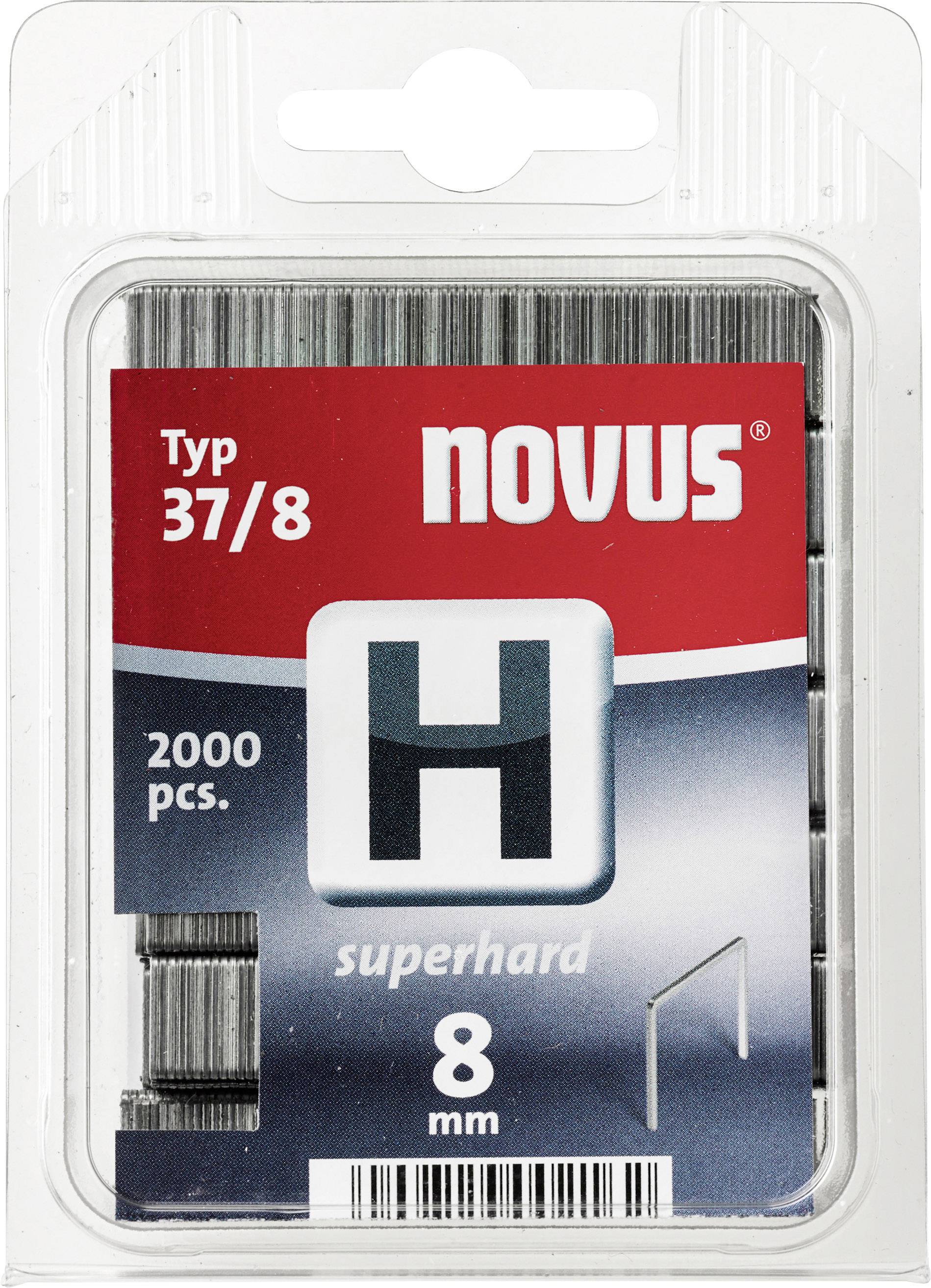 Novus Feindrahtklammer - Typ 37 2000 St. 109723300 Abmessungen (L x B) 8mm x 10.6mm
