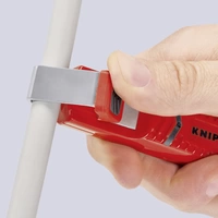 Knipex 16 20 165 SB Abisoliermesser Geeignet für Rundkabel 8 bis 28mm Knipex 16 20 165 SB Abisoliermesser Geeignet für Rundkabel 8 bis 28mm