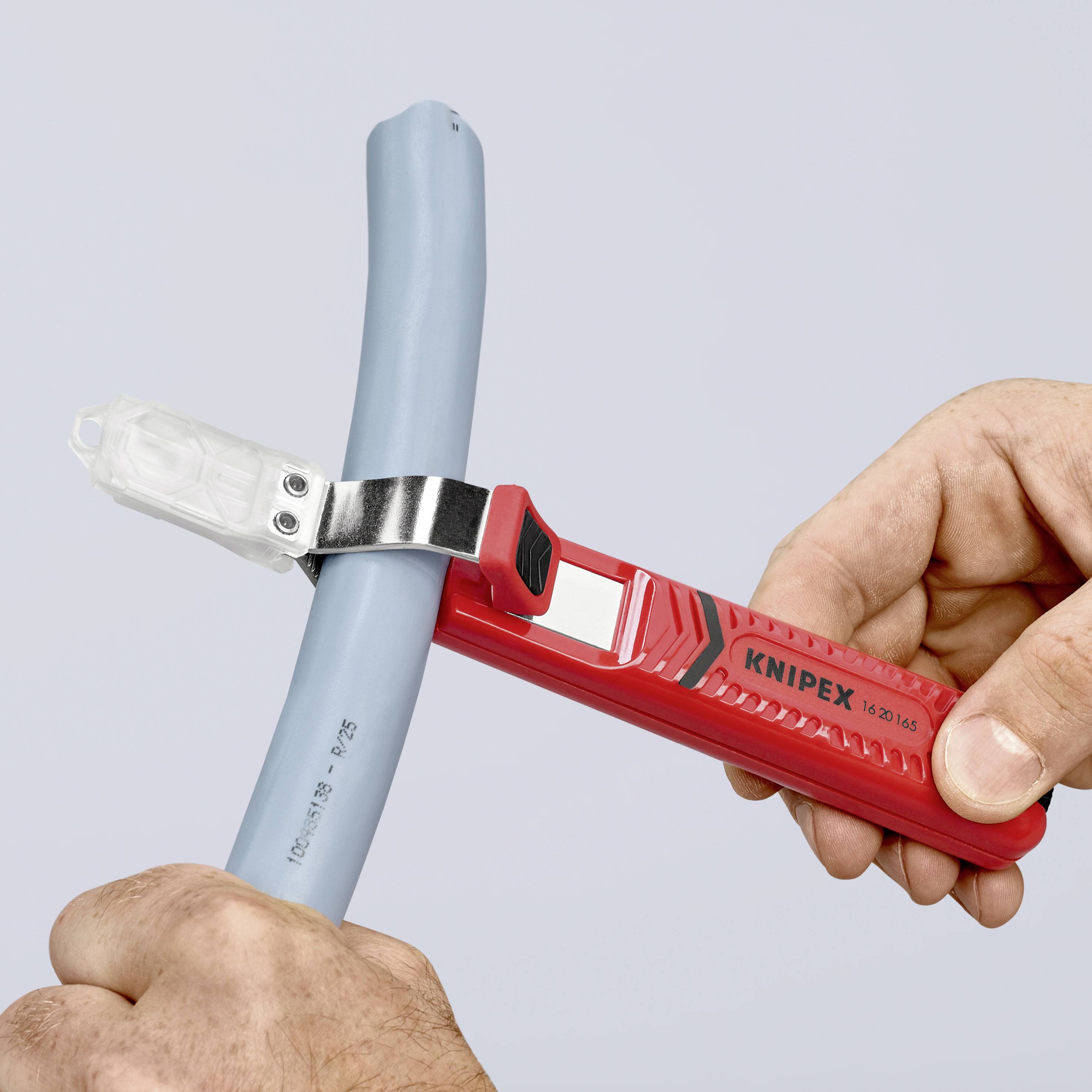 Knipex 16 20 165 SB Abisoliermesser Geeignet für Rundkabel 8 bis 28 mm