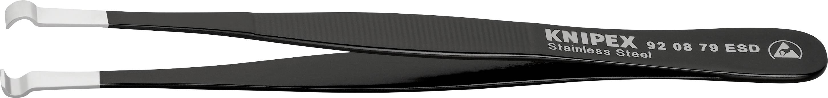 Knipex 92 08 79 ESD Präzisionspinzette Abgerundet 120mm