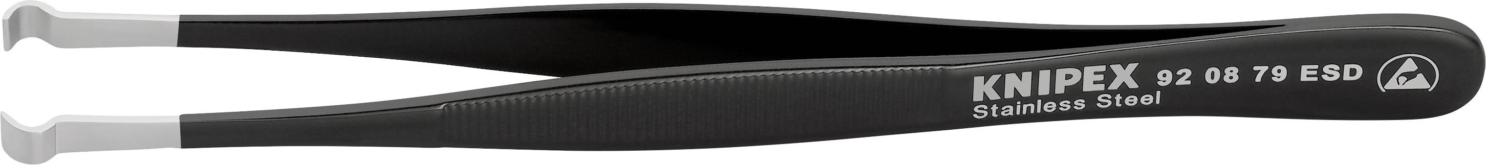 Knipex 92 08 79 ESD Präzisionspinzette Abgerundet 120mm
