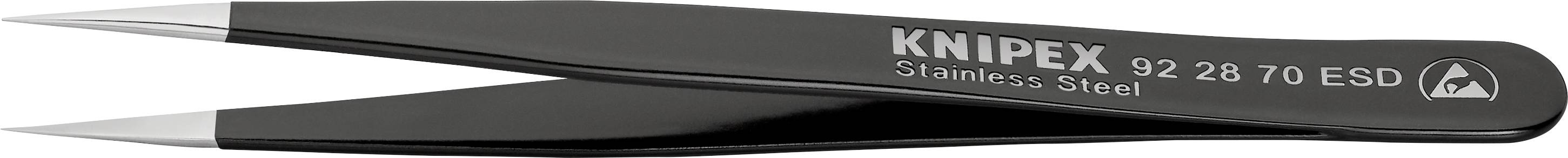 Knipex 92 28 70 ESD Präzisionspinzette Spitz, fein 110mm