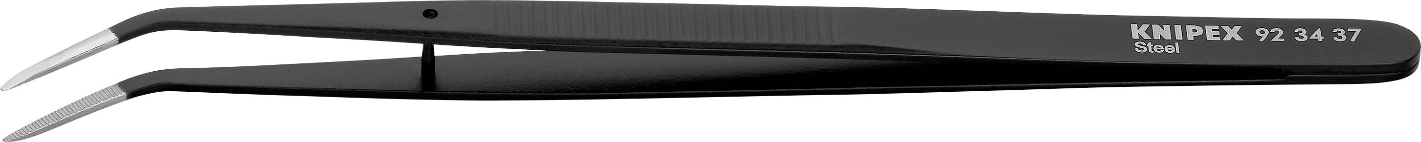 Knipex 92 34 37 Präzisionspinzette Spitz, gebogen 45° 155mm