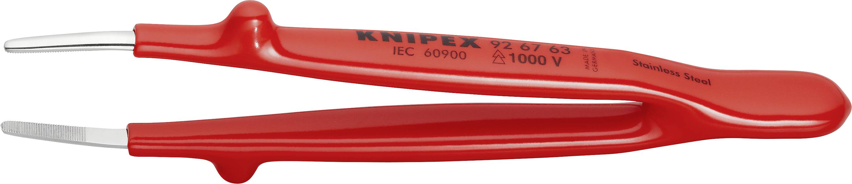 Knipex 92 67 63 VDE-Pinzette Abgerundet 145 mm