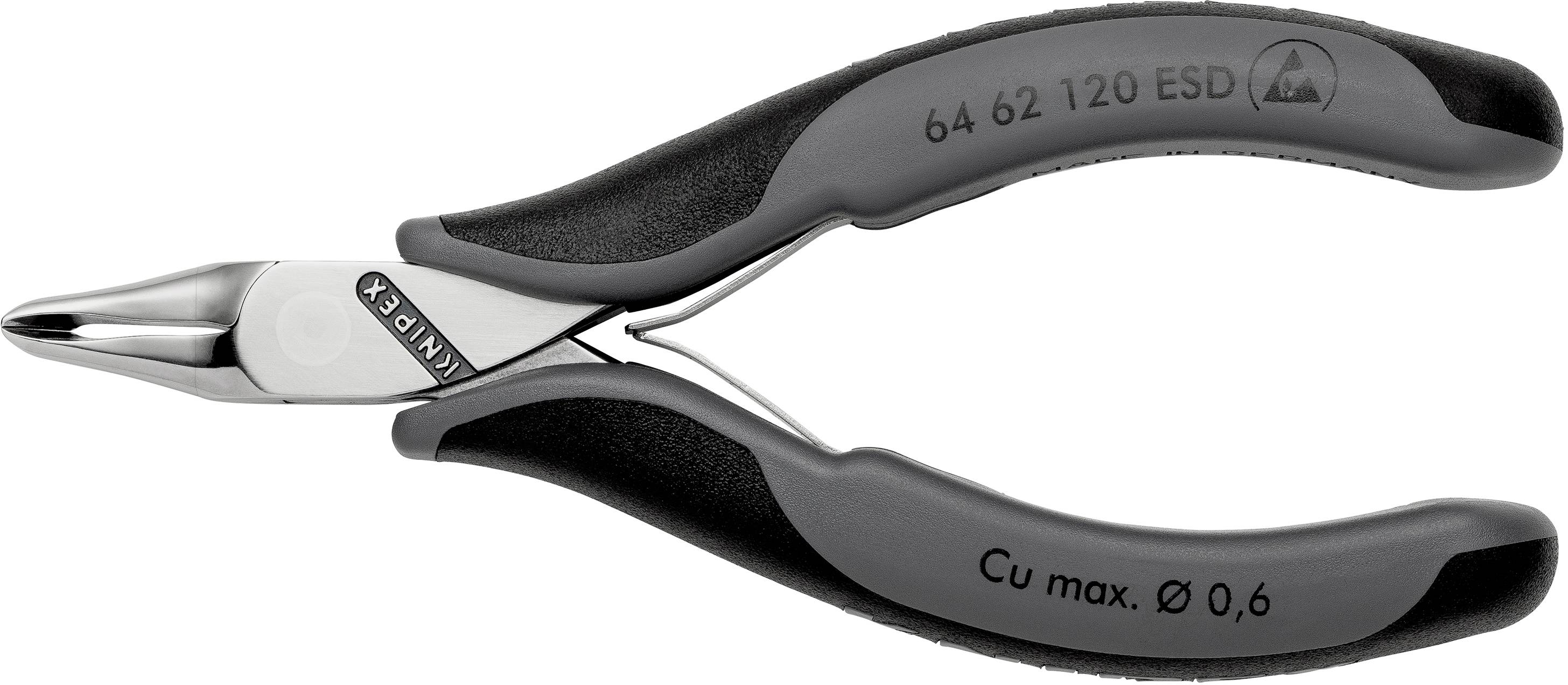 Knipex 64 62 120 ESD Elektronik- u. Feinmechanik Vornschneider mit Facette 120mm