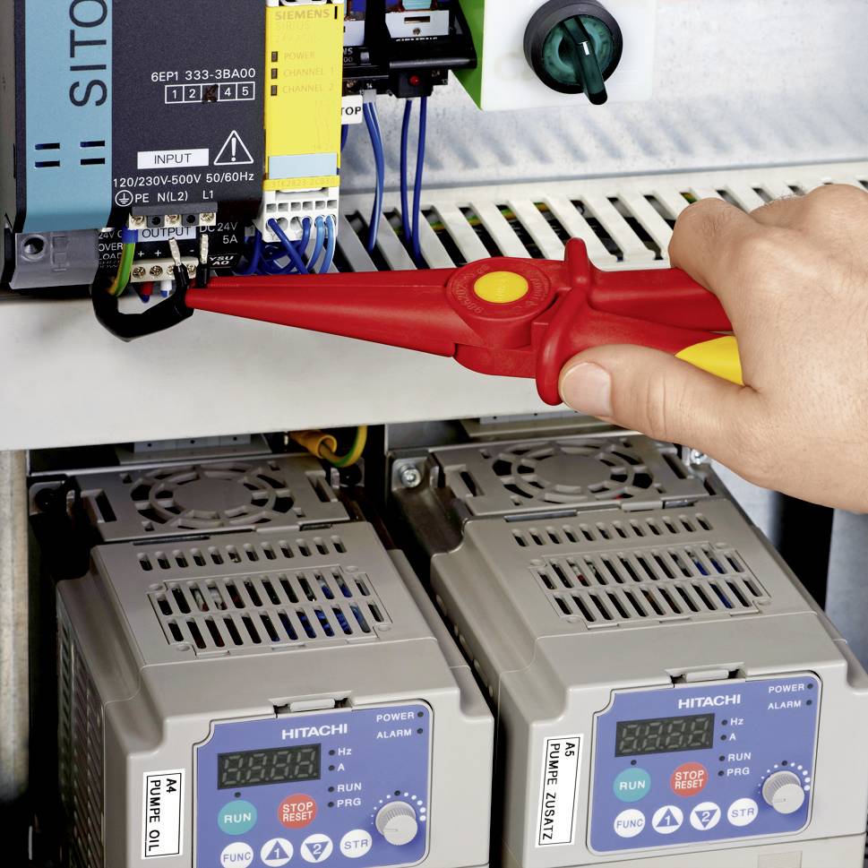 Knipex 98 62 02 VDE Flachrundzange Gerade Kunststoff 220 mm