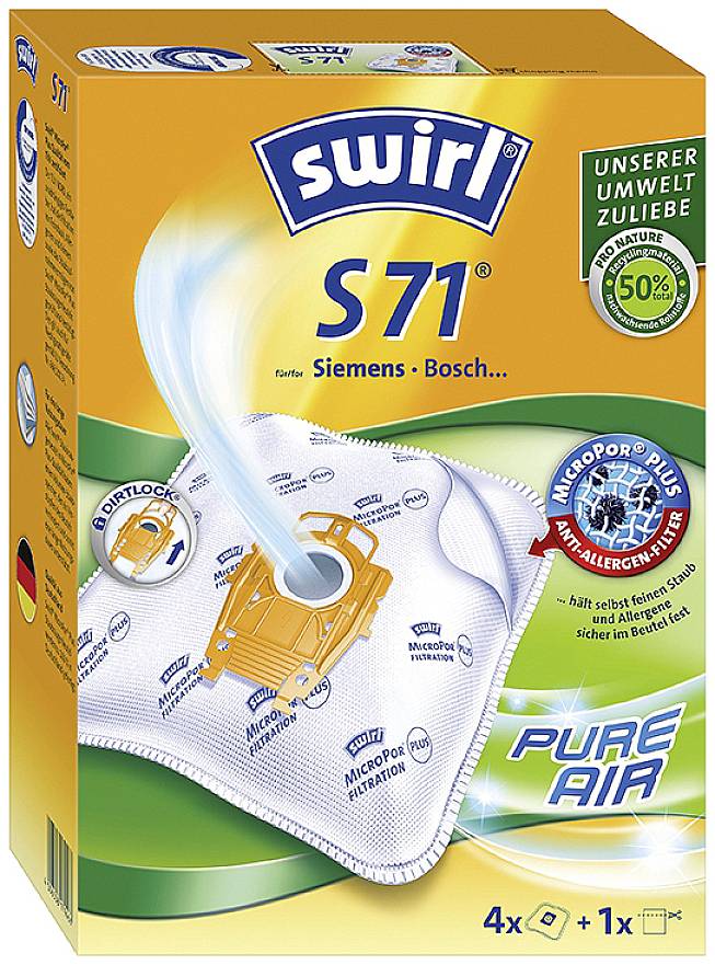 Swirl S71 AirSpace Staubsaugerbeutel 4St.