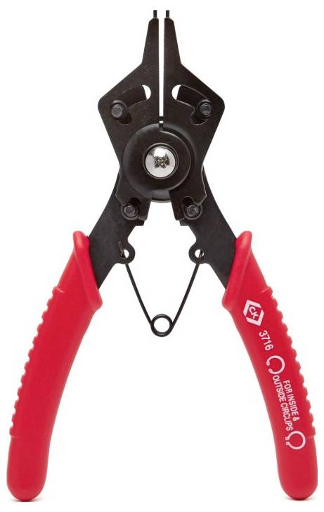 C.K T3716 Seegeringzange Passend für (Seegeringzangen) Außen- und Innenringe 12-22mm 12-22mm Spitzenform (Details) gerade