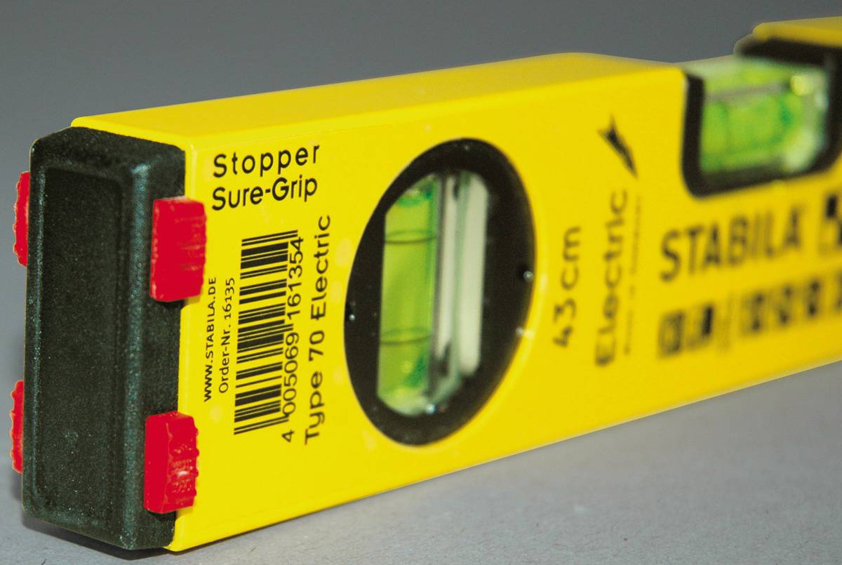 Stabila Type 70 Electric 16135/4 Elektriker-Wasserwaage 43 cm 0.5 mm/m