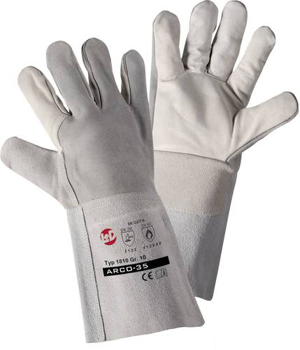 L+D Kombi 1810 Rindspaltleder Schweißerhandschuh Größe (Handschuhe): 10, XL EN 12477-A, EN 388 ,
