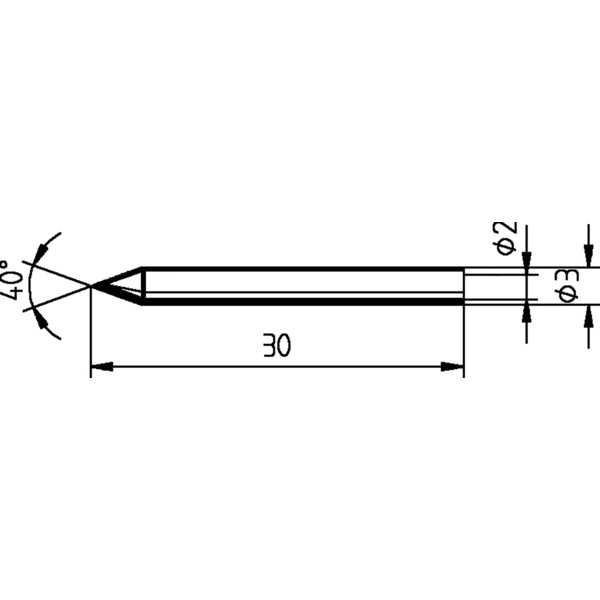 Ersa 012 BD Lötspitze Bleistiftform Spitzen-Größe 0.3mm Inhalt 1St.