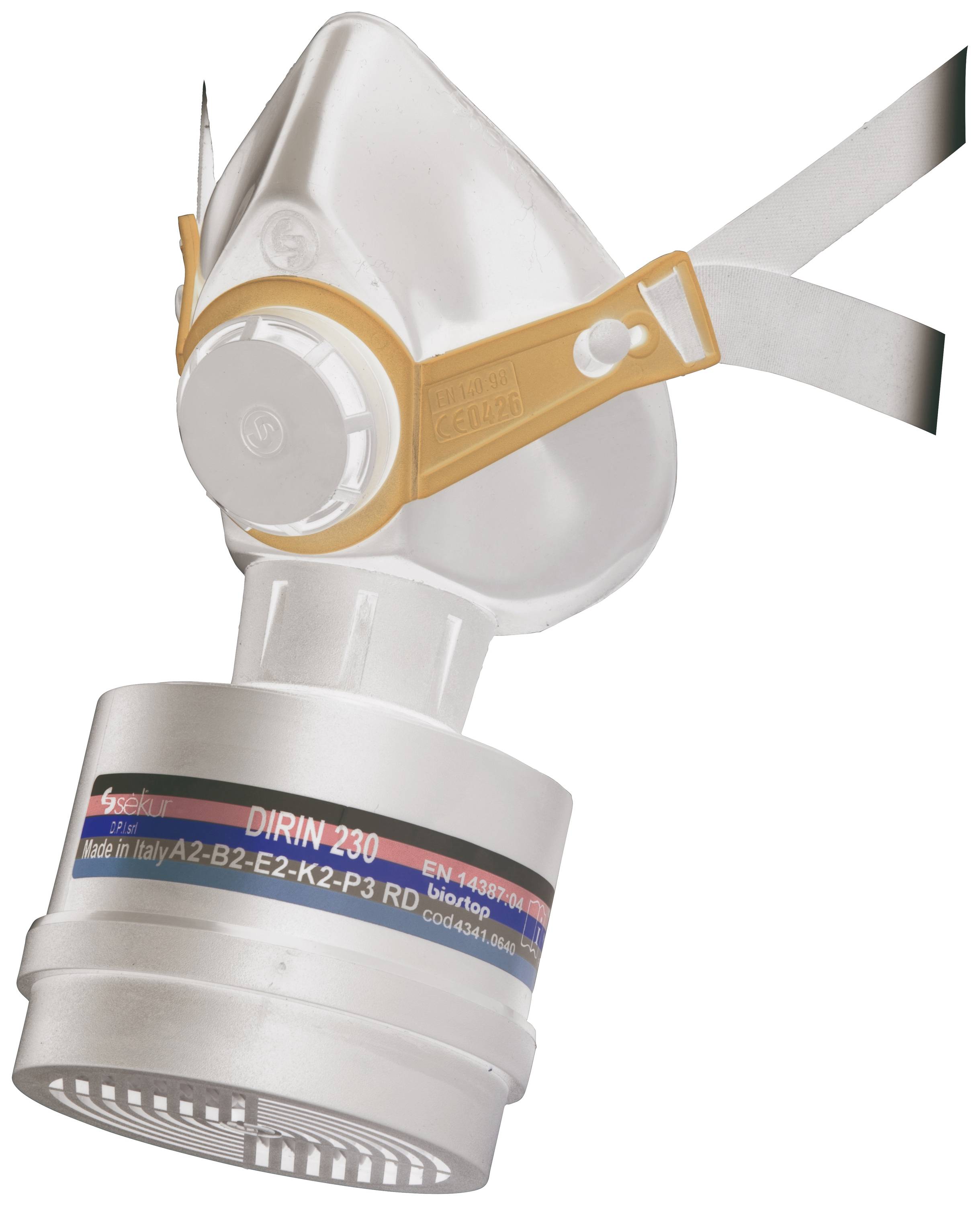 Ekastu Polimask 330 466 605 Atemschutz Halbmaske ohne Filter EN 140, EN 148-1 DIN 140, DIN 148-1