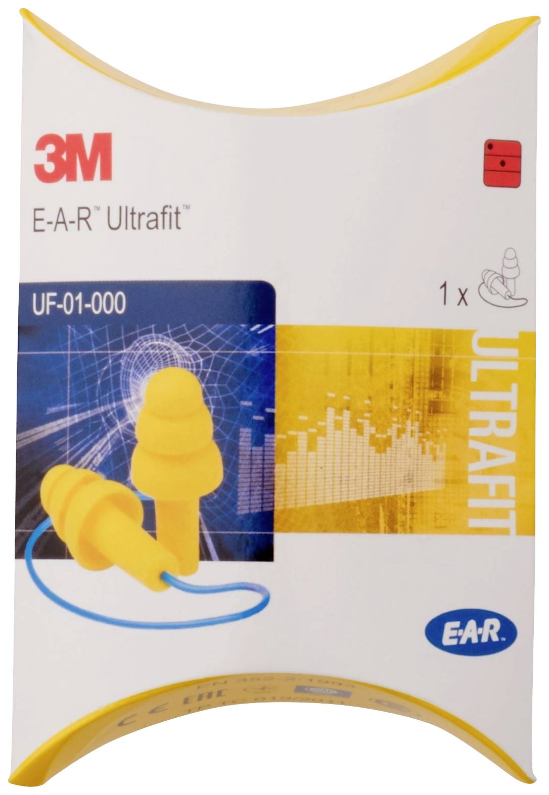 EAR 3M UF01000 UltraFit Gehörschutzstöpsel 29 dB einweg EN 352-2 50 Paar