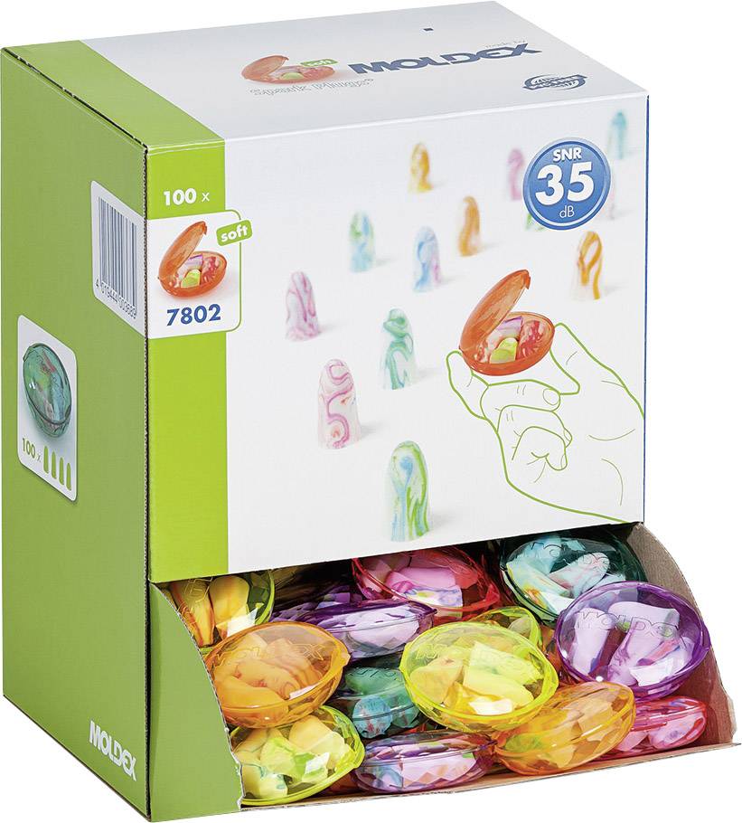 Moldex 780201 SPARK PLUGS Gehörschutzstöpsel 35 dB einweg EN 352-2 200 Paar