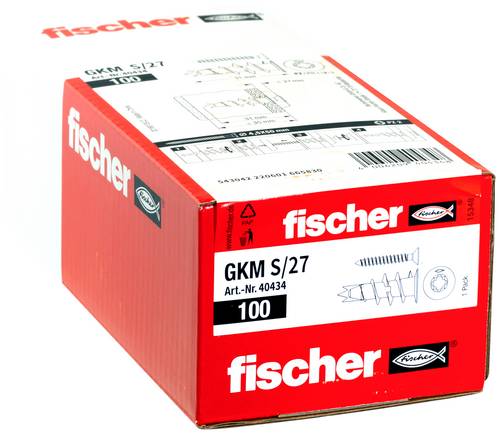 Fischer 40434 GKM 27 Gipskartondübel 31 mm 100 St.