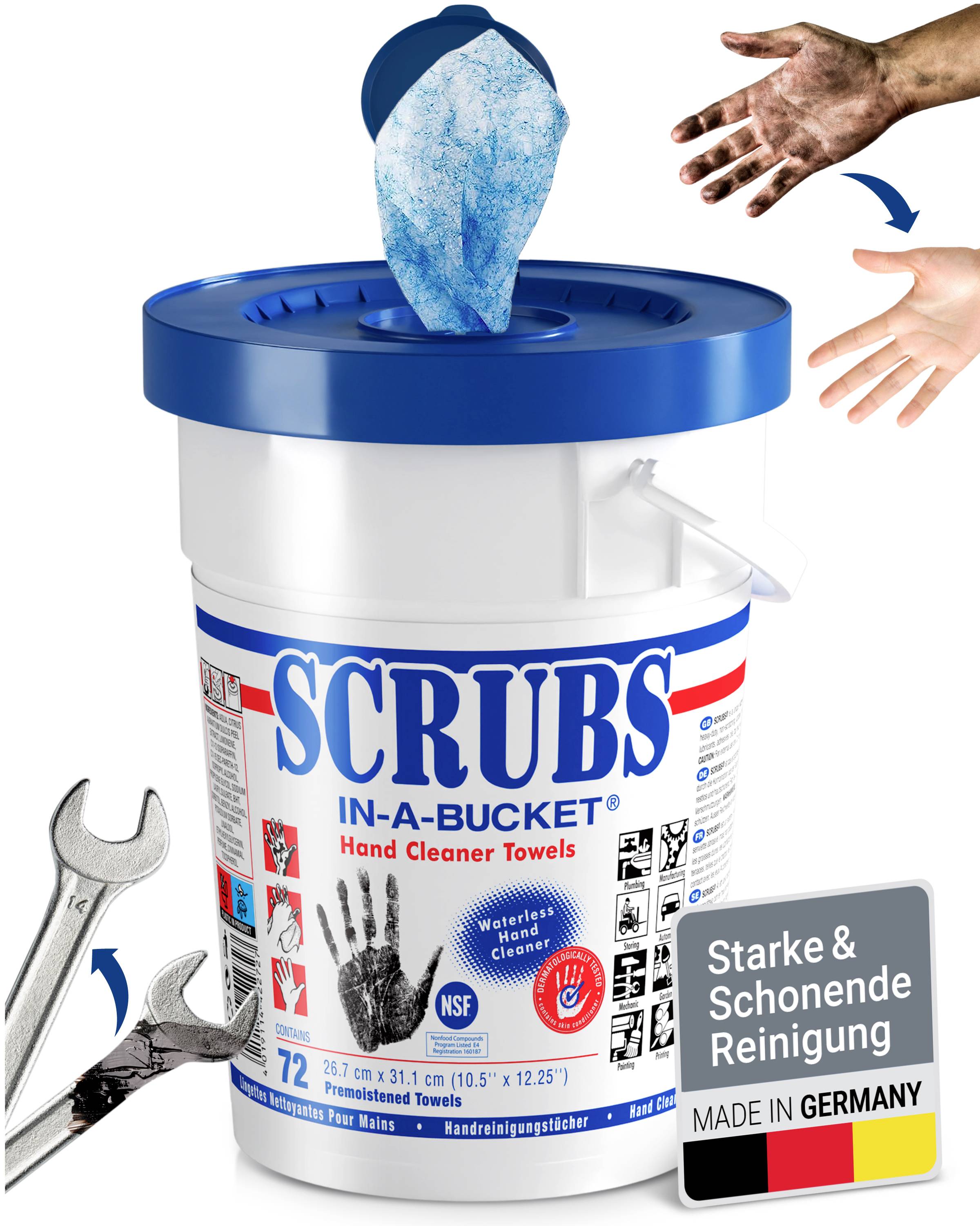 Scrubs In-a-Bucket Handreinigungstücher 72St.