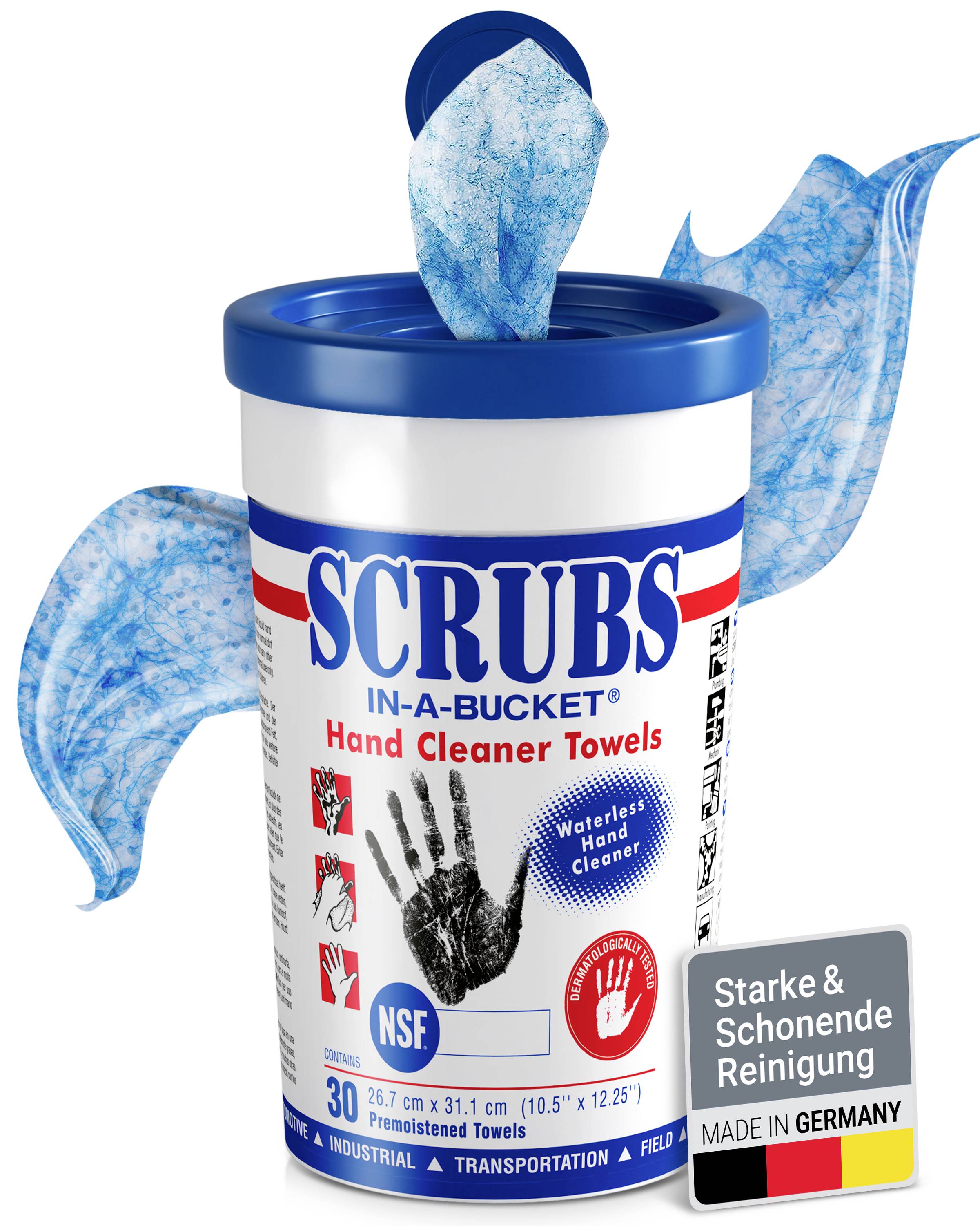 Scrubs In-a-Bucket 4019114422307 Handreinigungstücher 30St.