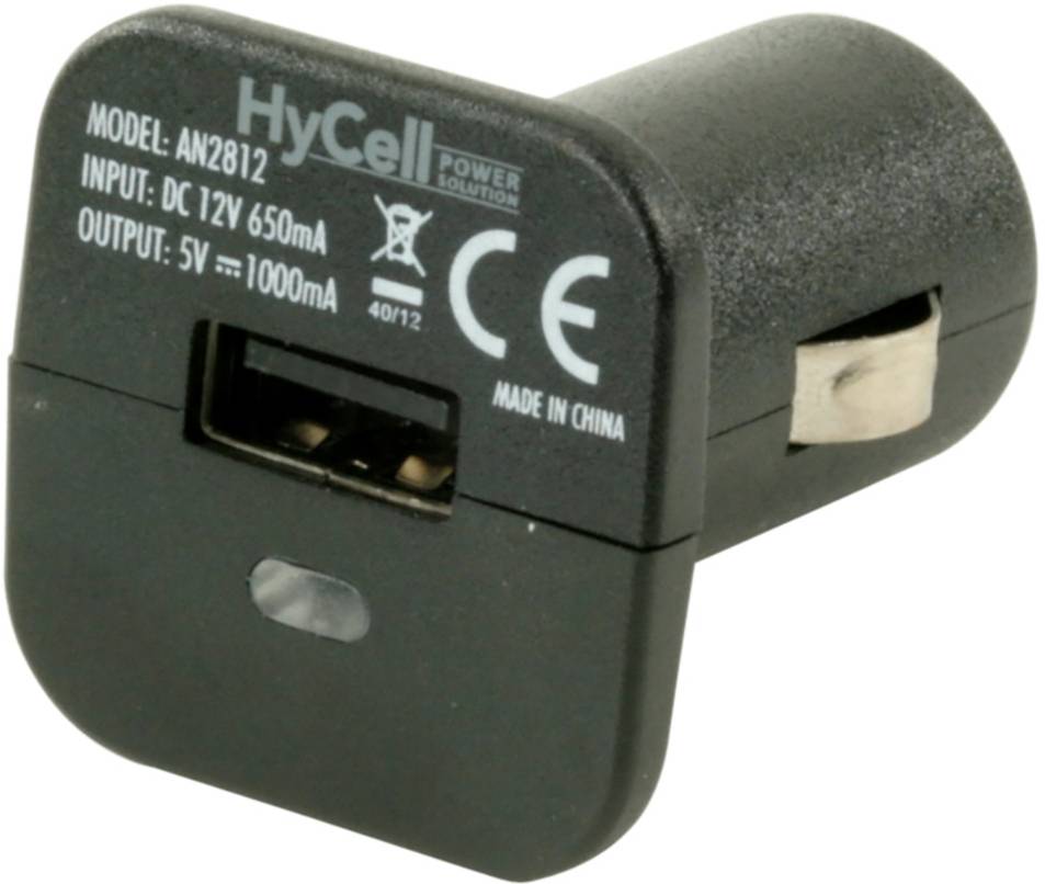 Ansmann USB-Adapter für den Zigarettenanzünder Belastbarkeit Strom max.=1 A Passend für (Details) Zigarettenanzünder, USB-A