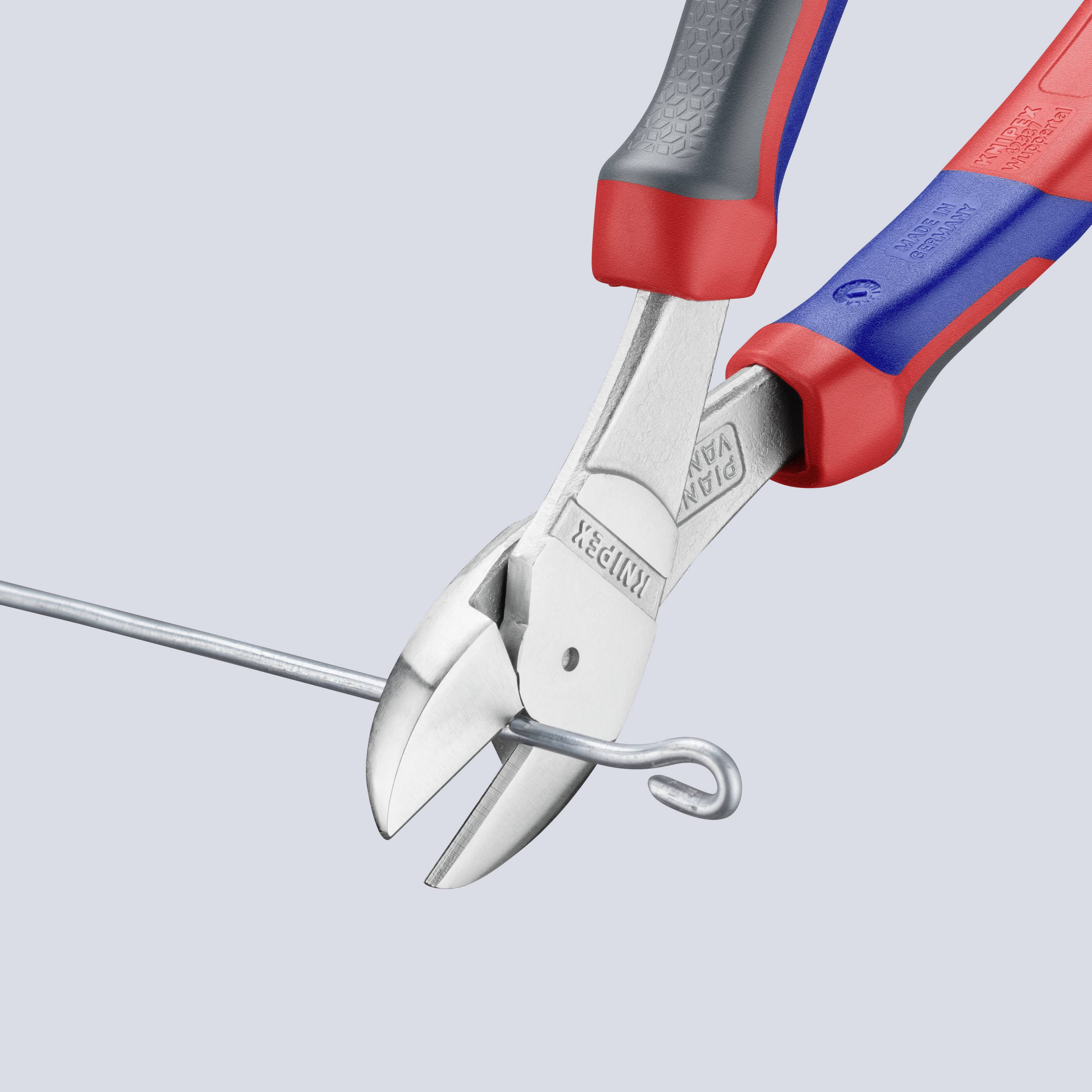 Knipex 74 05 200 SB Werkstatt Kraft-Seitenschneider mit Facette 200 mm