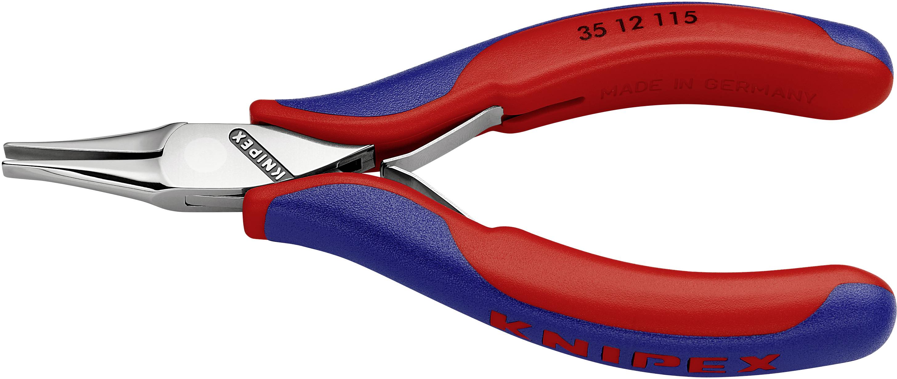 Knipex 35 12 115 SB Elektronik- u. Feinmechanik Flachzange Gerade Werkzeugstahl 115 mm
