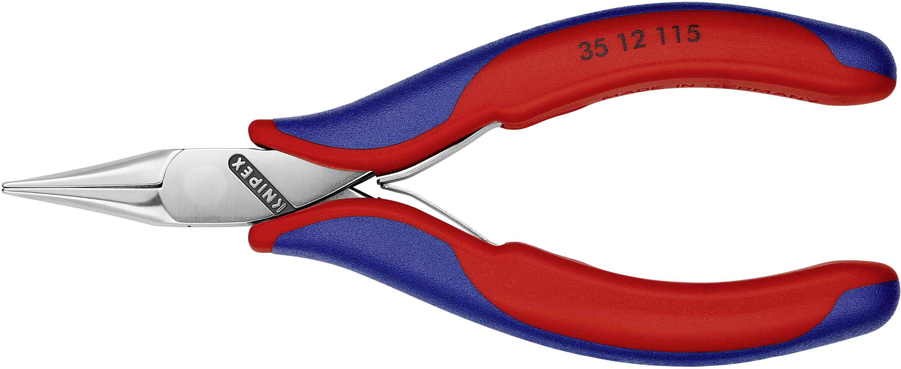 Knipex 35 12 115 SB Elektronik- u. Feinmechanik Flachzange Gerade Werkzeugstahl 115mm