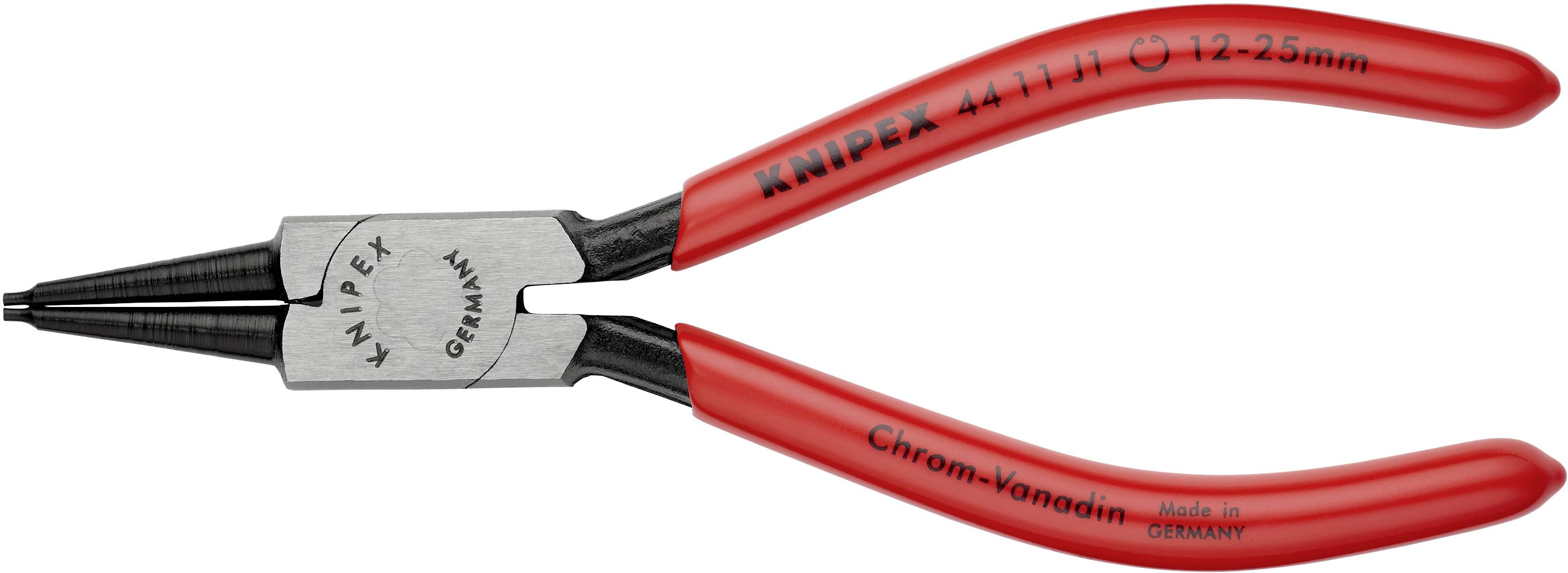 Knipex 44 11 J1 Seegeringzange Passend für (Seegeringzangen) Innenringe 12-25mm Spitzenform (Details) gerade