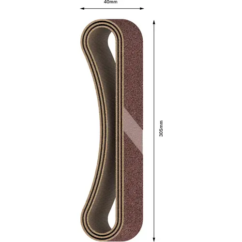 Bosch Accessories 2608606208 Schleifband Körnung (num) 120 (L x B) 305mm x 40mm 3St. Bosch Accessories 2608606208 Schleifband Körnung (num) 120 (L x B) 305mm x 40mm 3St.