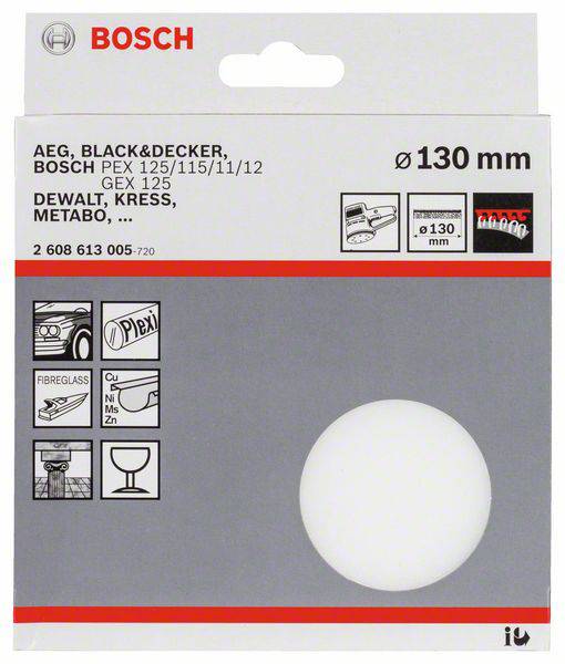 Bosch Accessories Polierschwamm für Exzenterschleifer Ø 130 mm Durchmesser 130 mm 1 St.