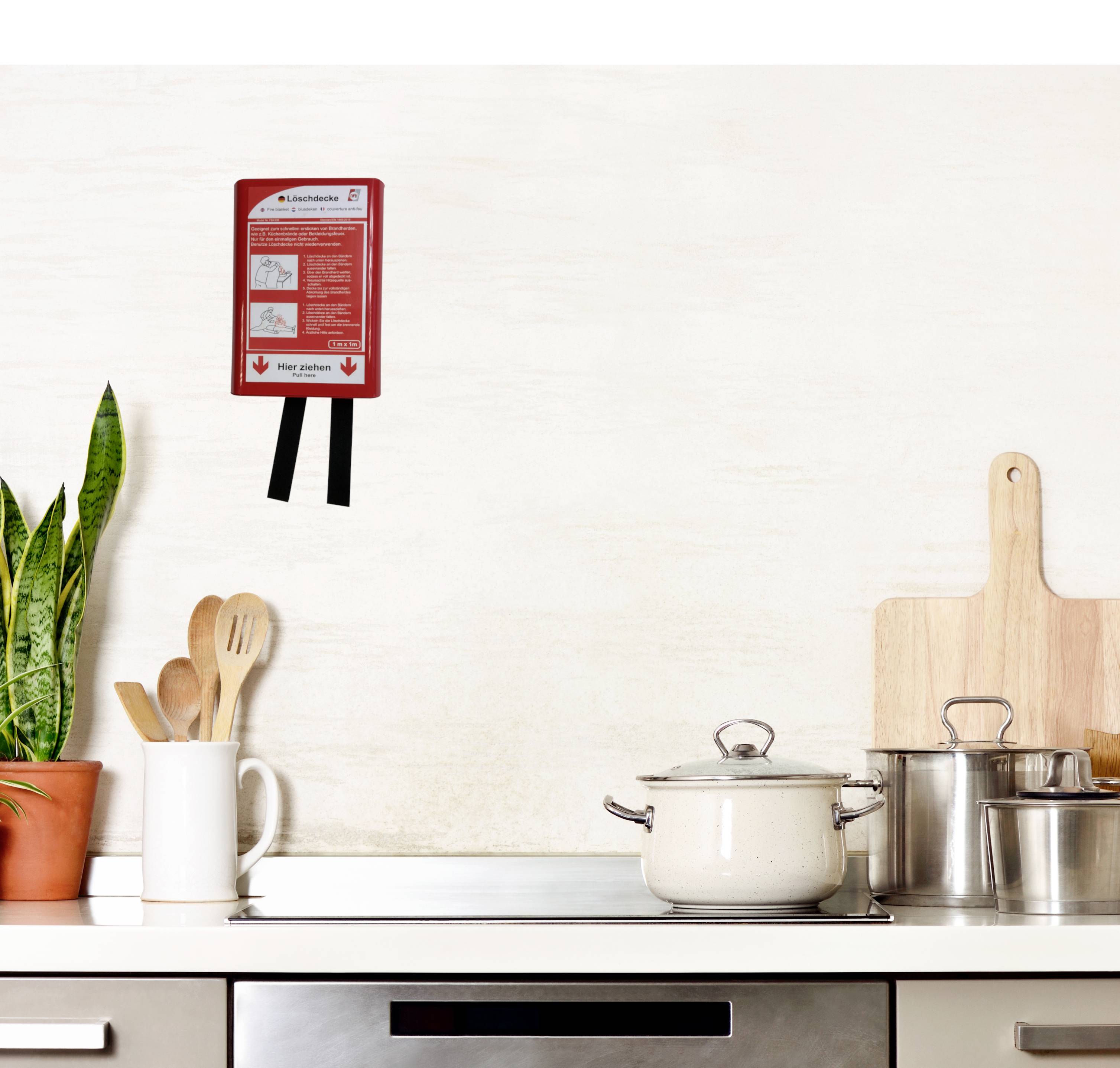 IWH 047044 Feuerlöschdecke (L x B) 100cm x 100cm 1St.