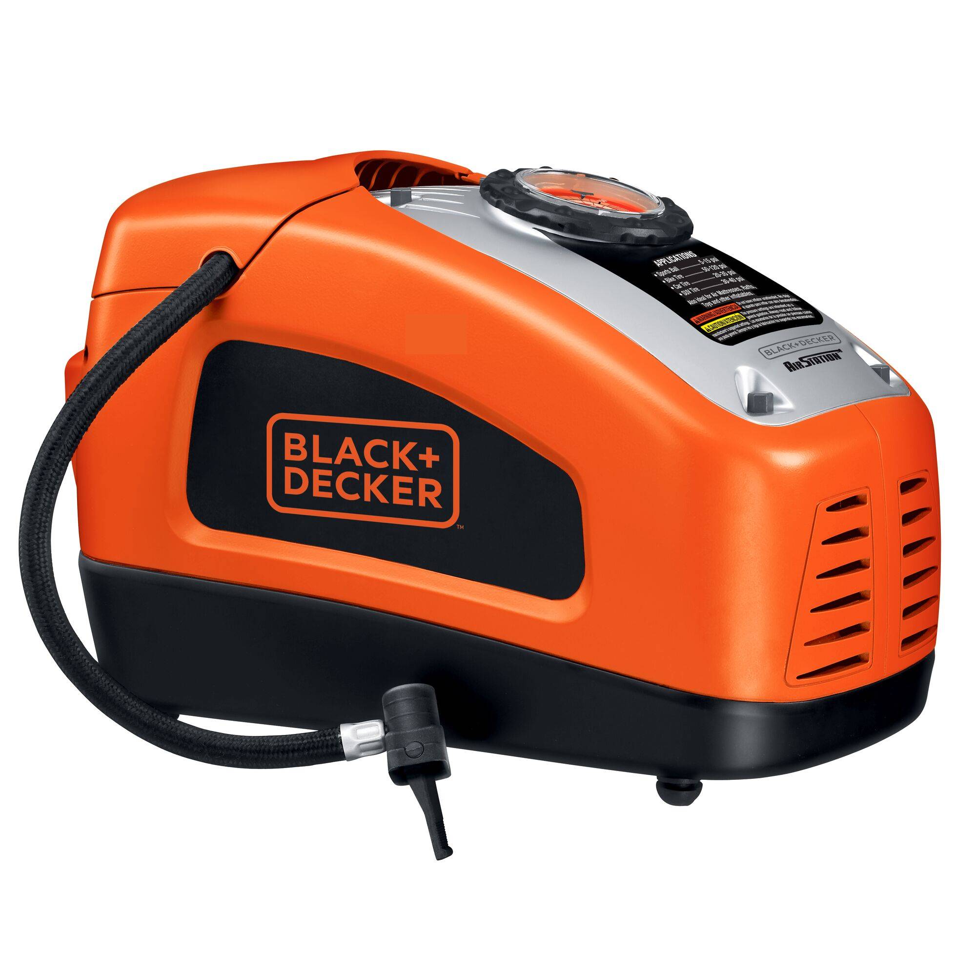 Black & Decker ASI300-XJ Kompressor 11 bar Doppelkopf, Digitales Display, Automatische Abschaltung