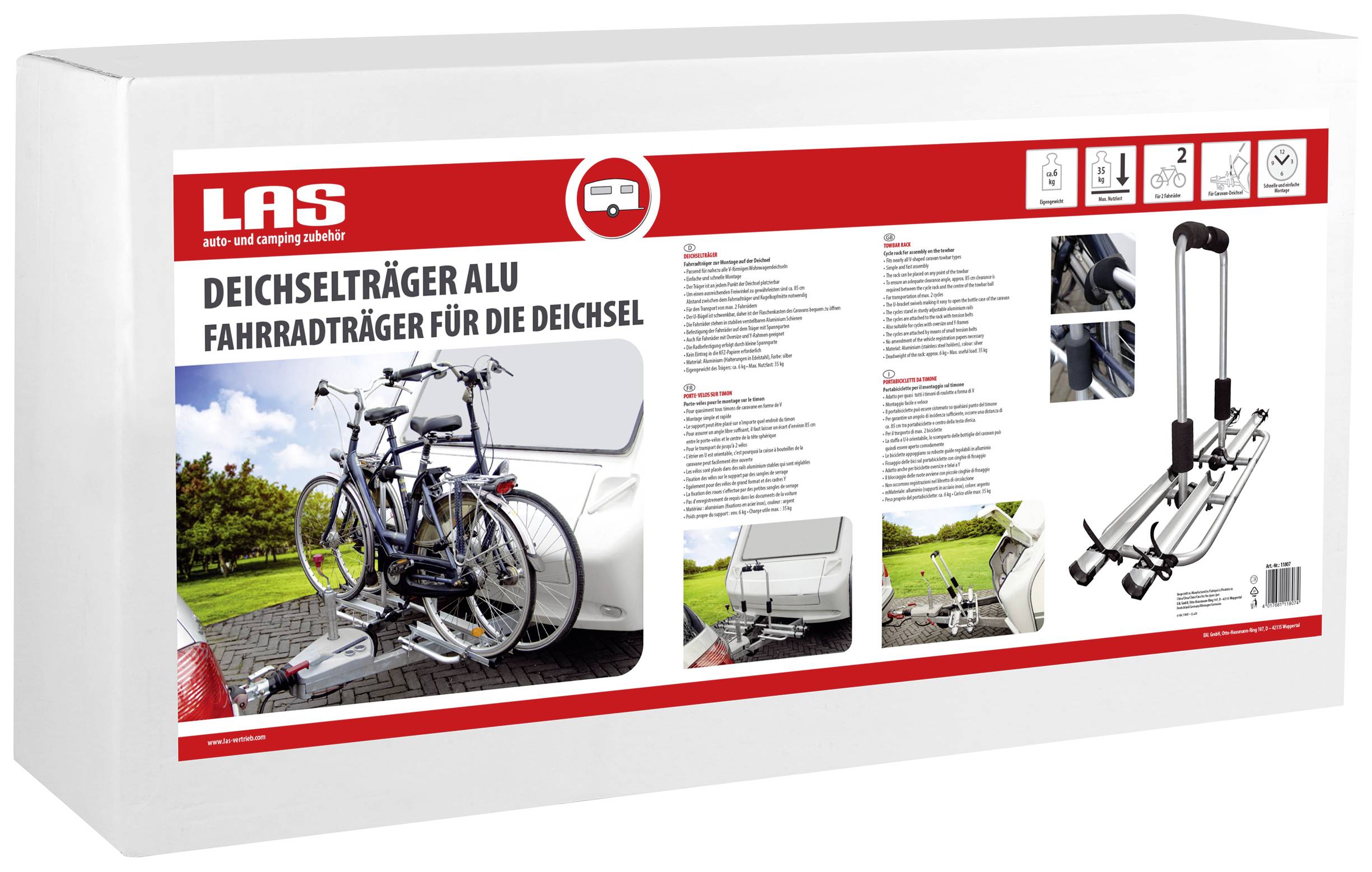 Eufab Fahrradträger 11807 Anzahl Fahrräder=2
