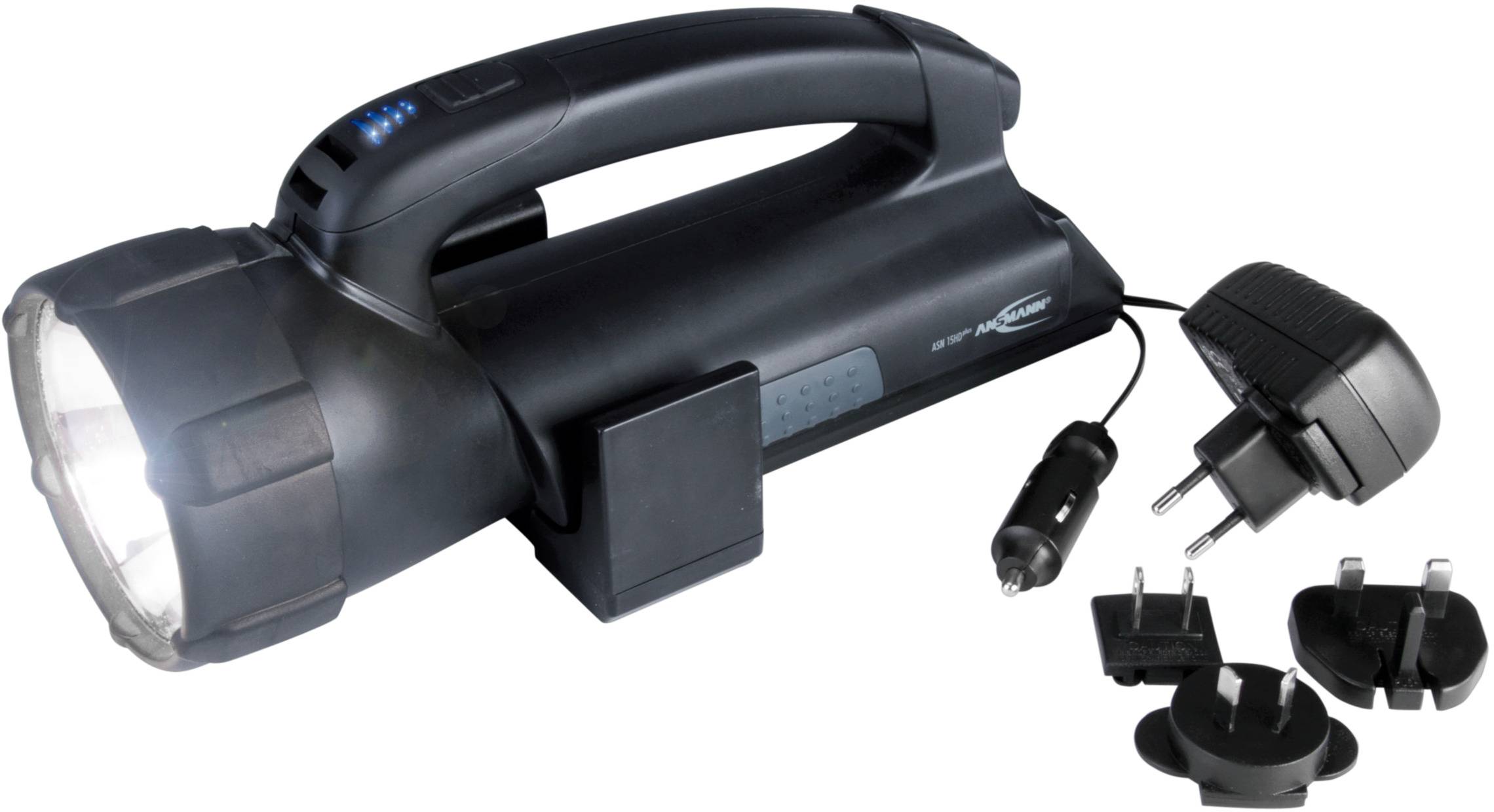 Ansmann Halogen, LED Akku-Handscheinwerfer ASN 15HD plus 550lm 5102143