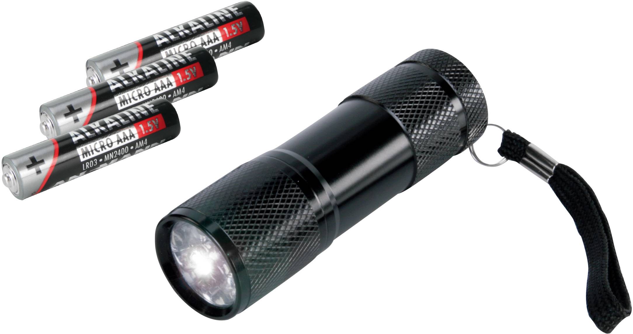 Ansmann Action9 LED Mini-Taschenlampe batteriebetrieben 25h 85g