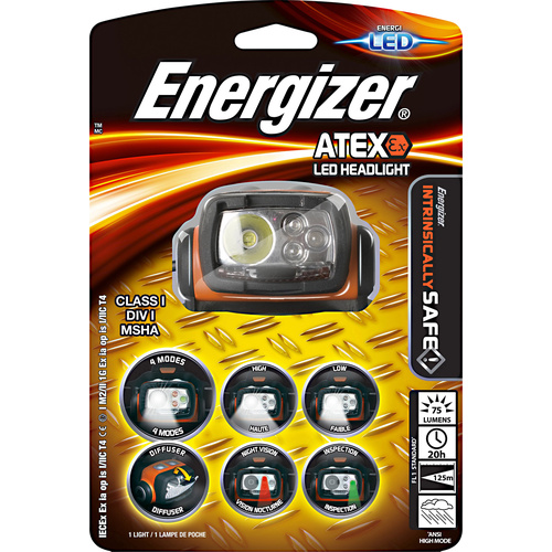 Energizer Atex Headlight Stirnlampe Ex Zone: 0, 1, 2 63 lm 91 m