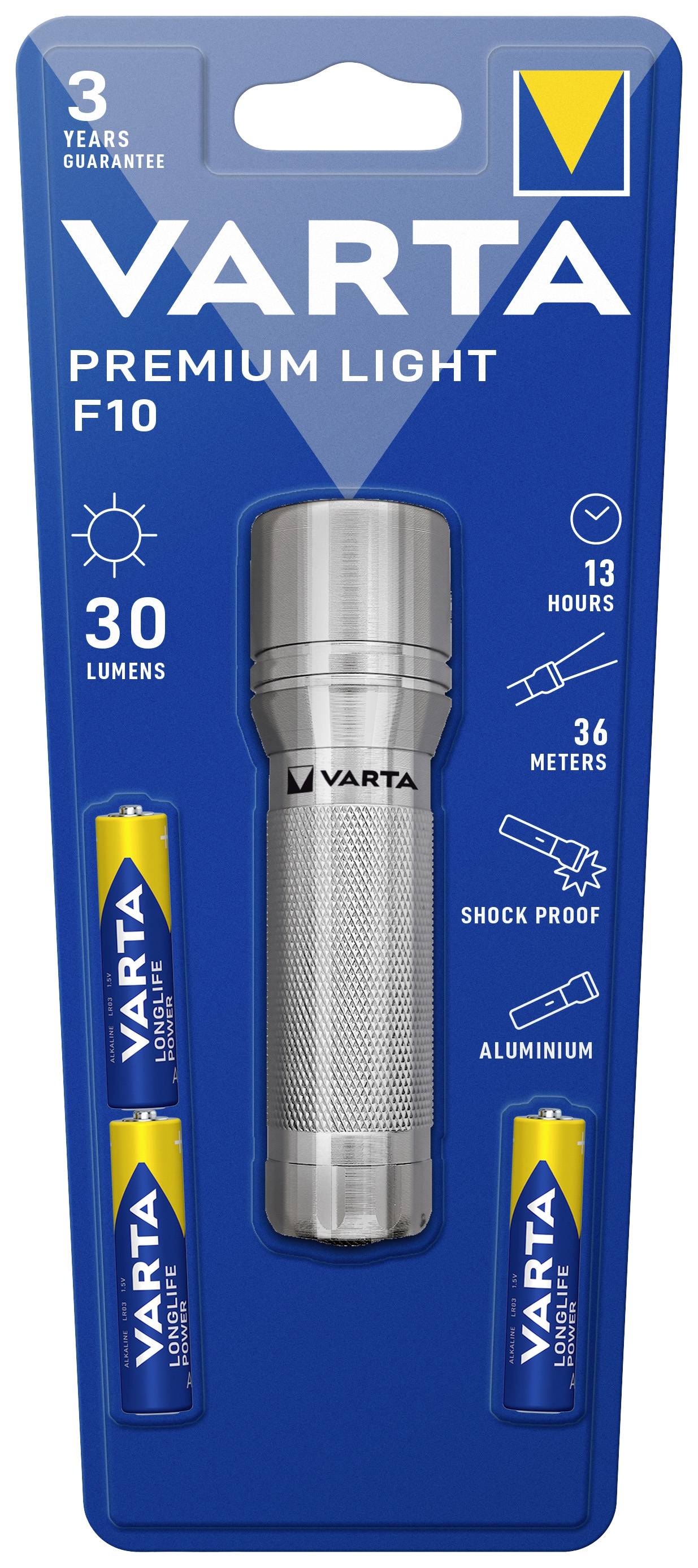 Varta Premium Light F10 LED Mini-Taschenlampe batteriebetrieben 30 lm 13 h 87 g