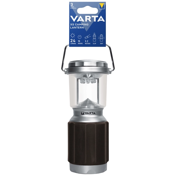 Varta 16664101111 XS Camping Lantern LED Camping-Laterne 24 lm batteriebetrieben 271 g Schwarz, Silber Varta 16664101111 XS Camping Lantern LED Camping-Laterne 24 lm batteriebetrieben 271 g Schwarz, Silber