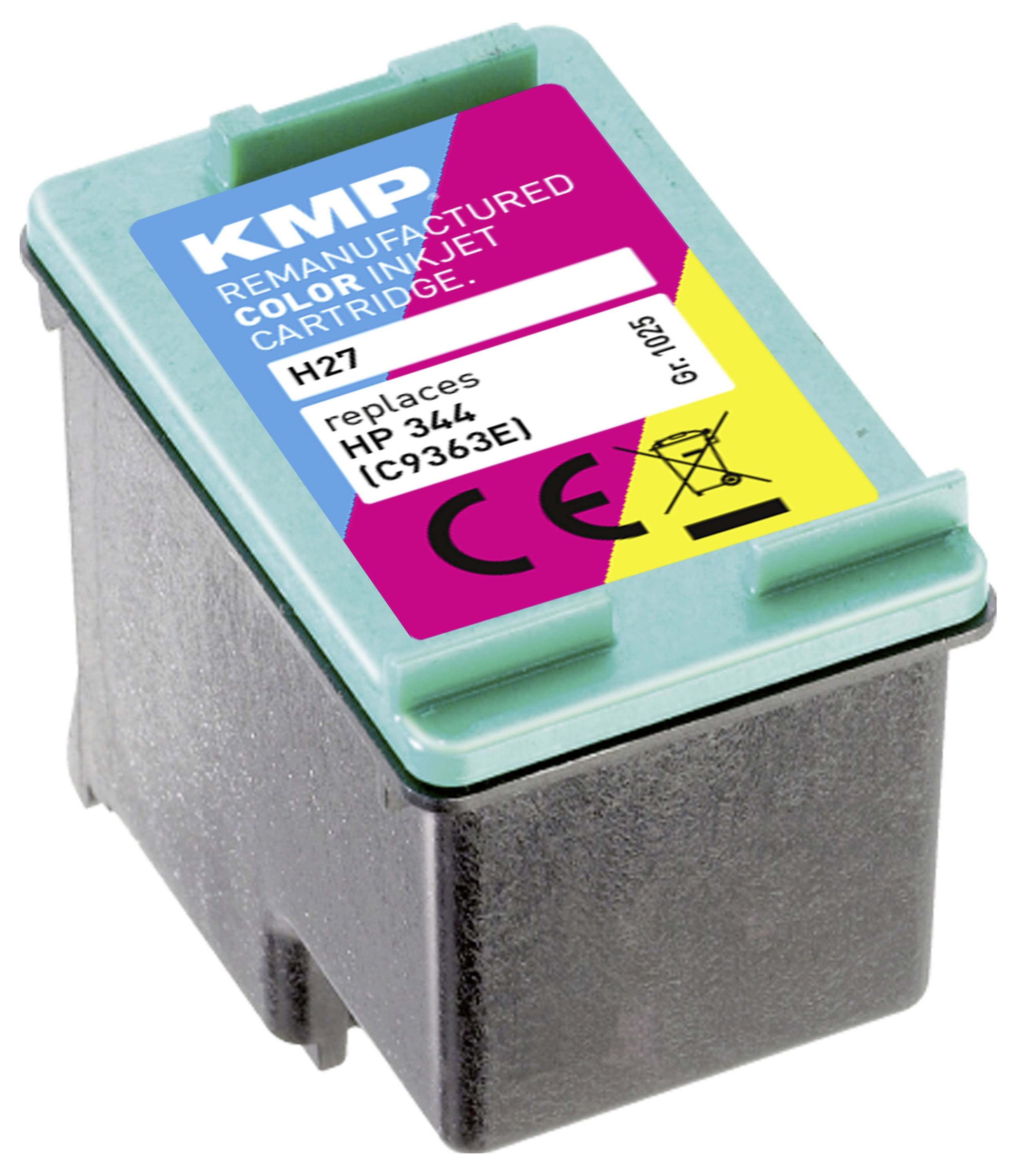KMP Druckerpatrone ersetzt HP 344, C9363EE Kompatibel Cyan, Magenta, Gelb H27 1025,4344