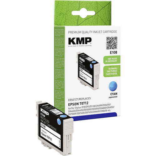 Cartouche d'encre compatible KMP équivalent Epson T071240 cyan