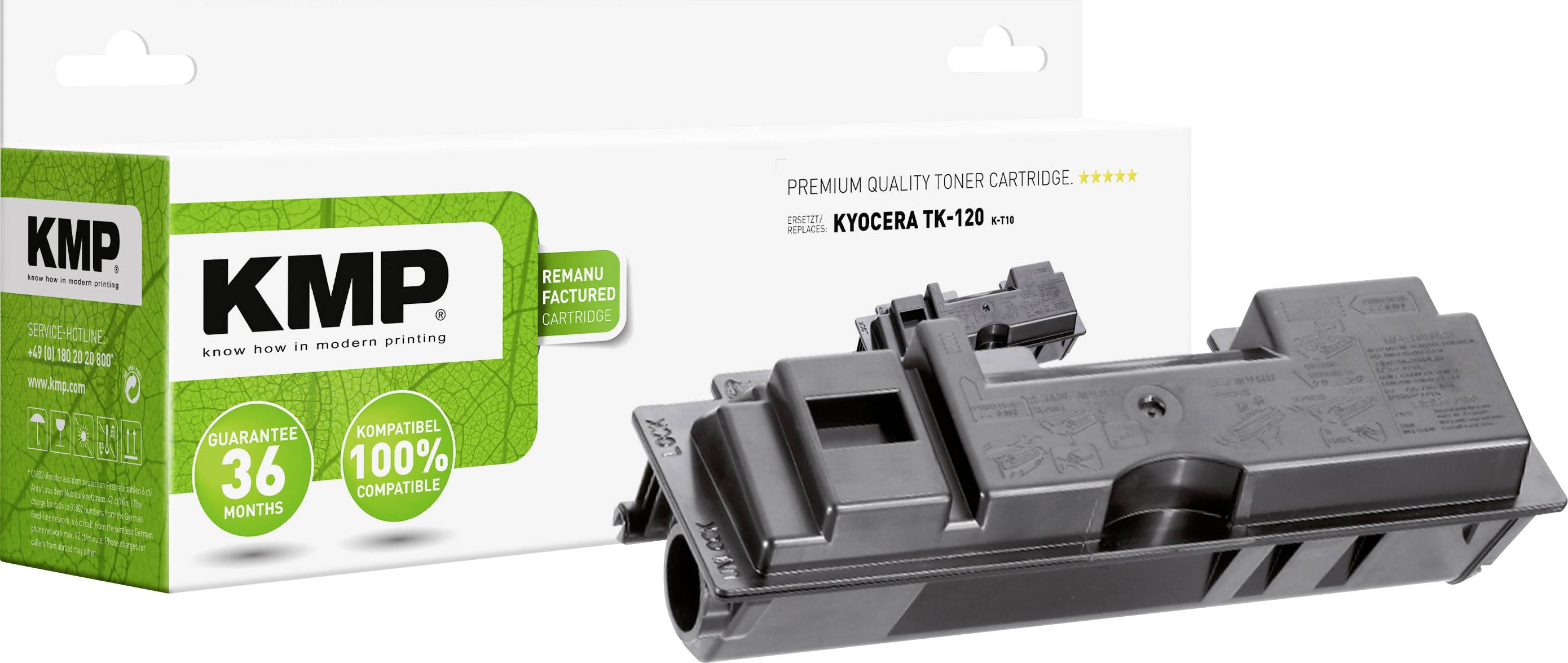 KMP Toner ersetzt Kyocera TK-120 Kompatibel Schwarz 7200 Seiten K-T10
