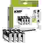 KMP Druckerpatrone ersetzt Epson T0711, T0712, T0713, T0714 Kompatibel Kombi-Pack Schwarz, Cyan, Magenta, Gelb E107V 1607,4005