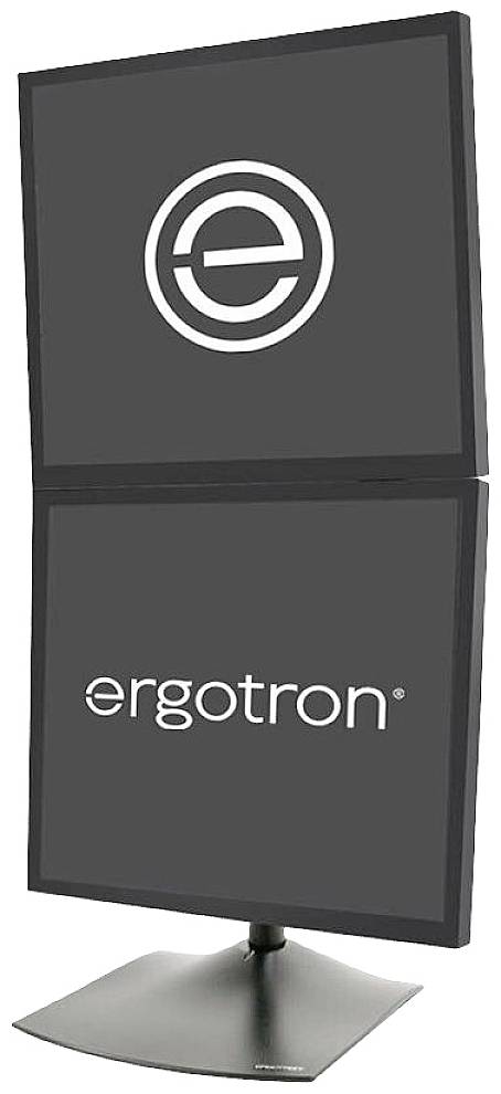 Ergotron DS100 Monitor-Tischhalterung 2 Display(s) 25,4 cm (10") - 68,6 cm (27") Schwarz Neigbar, Schwenkbar, Stand
