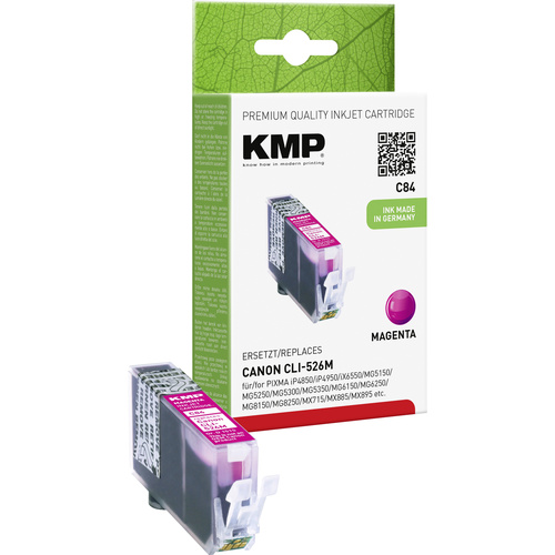 KMP Druckerpatrone ersetzt Canon CLI-526M Kompatibel Magenta C84 1515,0006