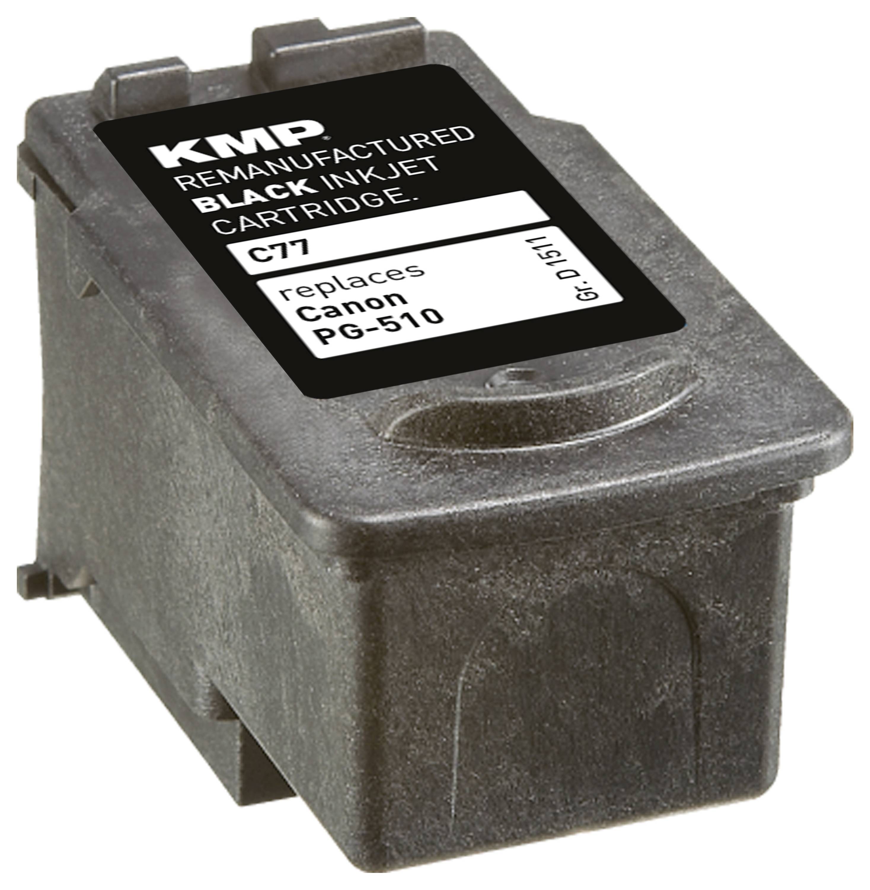 KMP Druckerpatrone ersetzt Canon PG-510 Kompatibel Schwarz C77 1511,4001