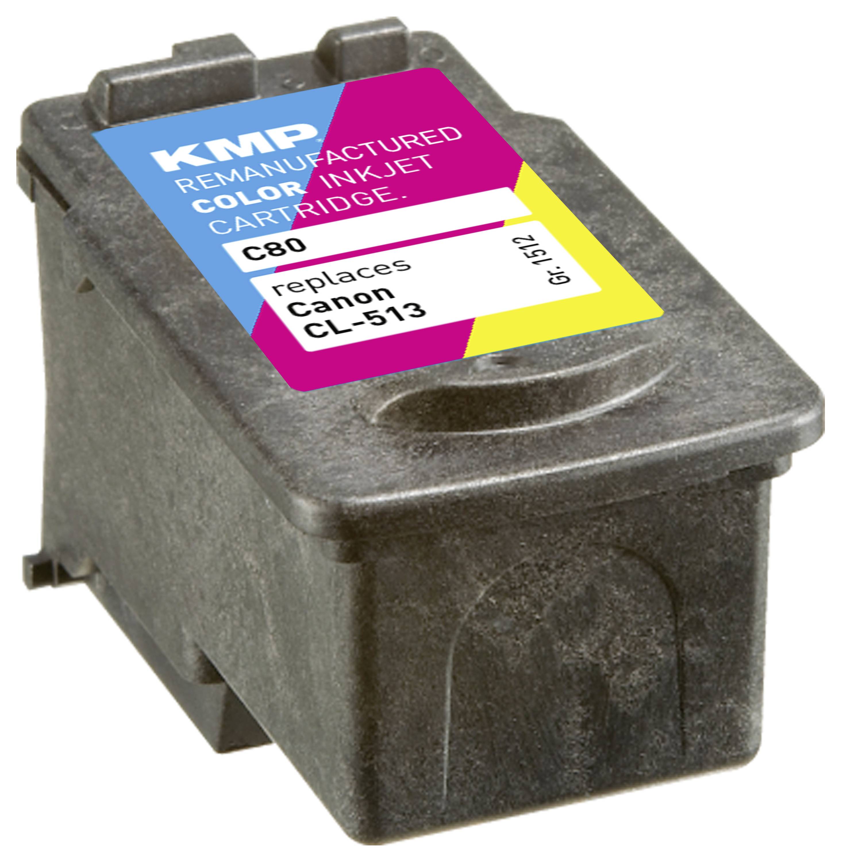 KMP C80 - 13 ml - Farbe (Cyan, Magenta, Gelb) - kompatibel - Tintenpatrone (Alternative zu: Canon CL-513, Canon 2971B001)