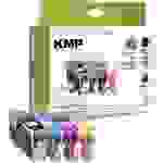 KMP Druckerpatrone Kombi-Pack Kompatibel ersetzt HP 364XL, N9J74AE, CN684AE, CB323EE, CB324EE, CB325EE Schwarz, Cyan, Magenta, Gelb H62V 1712,0005