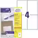 Avery-Zweckform 3483 Universal-Etiketten 105 x 148mm Papier Weiß 400 St. Permanent haftend Tintenstrahldrucker, Laserdrucker Avery-Zweckform 3483 Universal-Etiketten 105 x 148mm Papier Weiß 400 St. Permanent haftend Tintenstrahldrucker, Laserdrucker